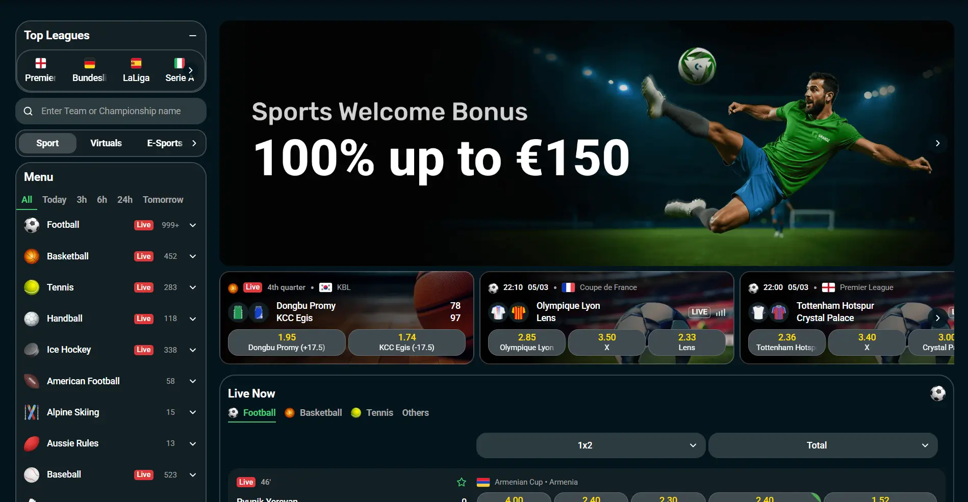 Apuestas deportivas Grandz Bet con apuestas en directo fútbol baloncesto y mercados